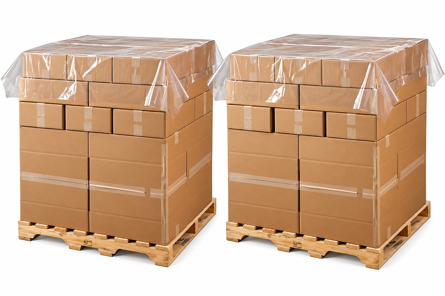 72" X 72" CLEAR PALLET TOP SHEETS X 2.0 MIL (150 ROLL)