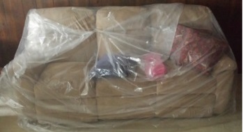 2 MIL CLEAR BEDBUG BAGS ENCLOSE COUCH OR LOVESEAT BAG  50/ROLL