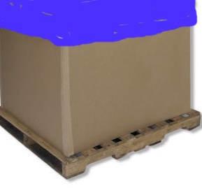 64X64 GAYLORD BOX COVER 4 Mil NAVY BLUE with Elastic Band 100 Covers Per Case FDA Approved 4 mil 100 per case