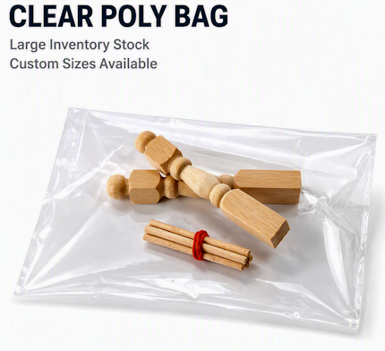 Clear poly bags