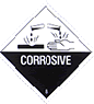CORROSIVE LABEL - Self Adhesive 4" X 4" - 500/roll