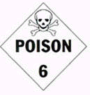 POISON LABEL - 4" X 4" - 500/roll